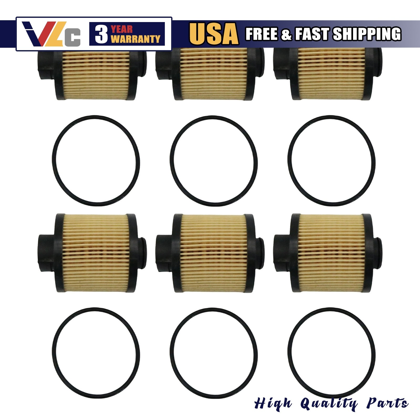 6X For Lamborghini Gallardo Spyder Coupe Superleggera SE Base Nera Oil Filter US