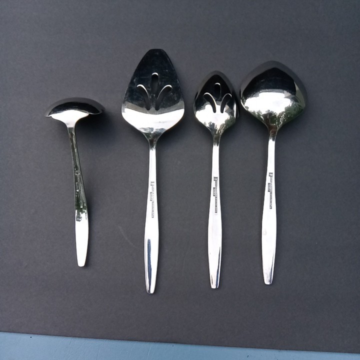 VTG Mid-Century Stanley Roberts Japan Montico Serving Utensils 4 Pc