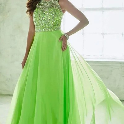 tiffany green prom dresses Tiffany Designs 16141 Halter Neck Floral Beaded Dress