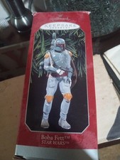 1998 Hallmark Ornaments 04053 STAR WARS BOBA FETT in Original Box  17844