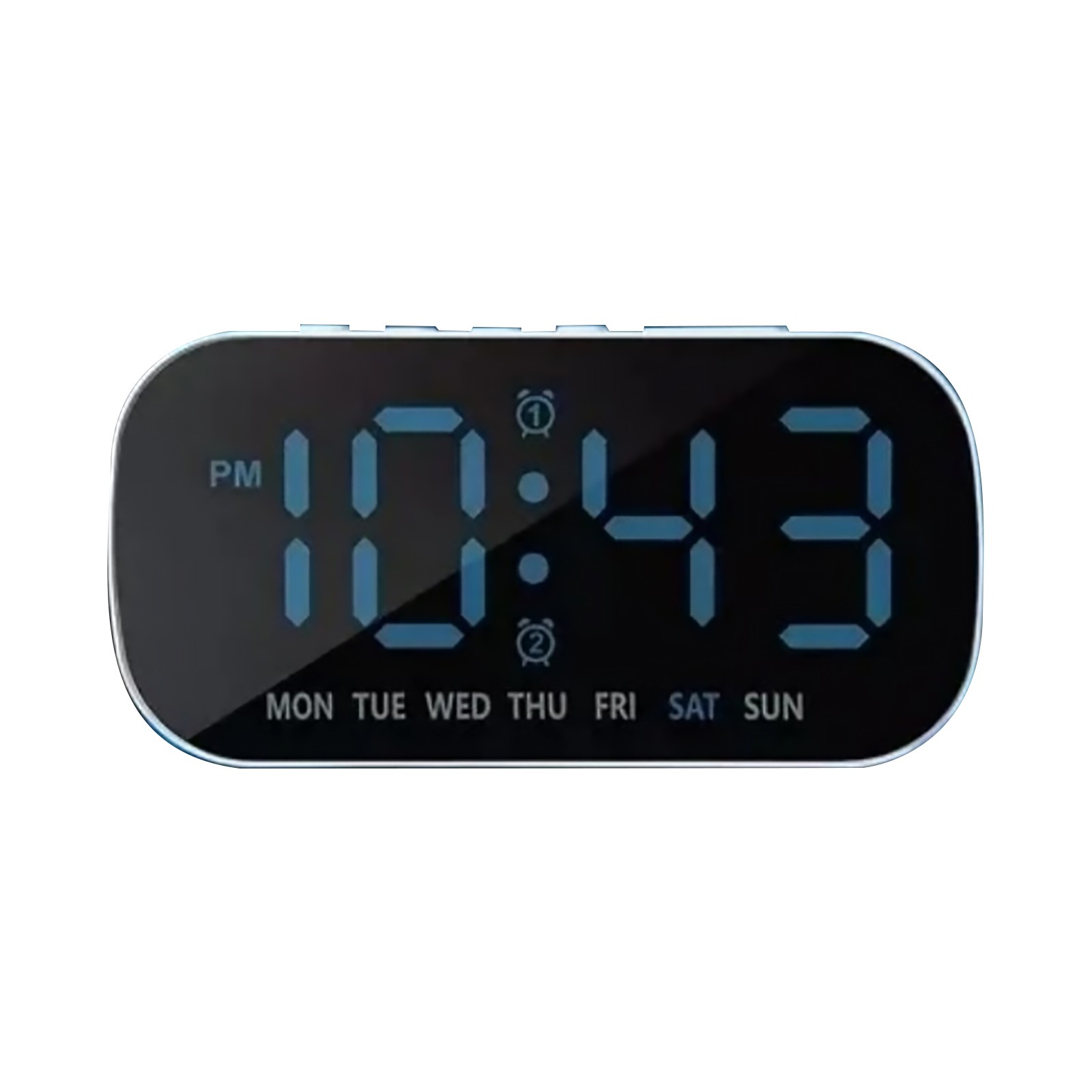 1× Large LED Display Electric Digital Alarm Clock With Snooze For Bedroom