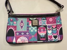 Disney Dooney And Bourke It's A Small World Wristlet