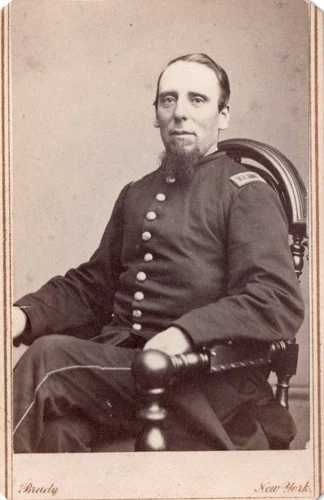 CIVIL WAR BRADY CDV PHOTO CAPTAIN JAMES WIGHTMAN 39TH ILLINOIS KIA LOOK !