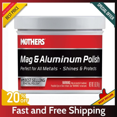 #ad Mothers 05100 Mag amp; Aluminum Polish Metal Cleaner for Wheels amp; Accessories 5 oz $8.97