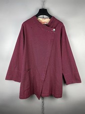 Gudrun Sjoden Lagenlook Baumwolle gepunktet Oversize Mantel Jacke Gr.L