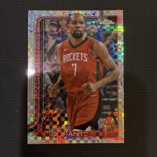 2025-26 Topps Chrome #155 Kevin Durant X-Fractor Houston Rockets