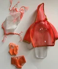 Vintage Mattel Barbie Doll #1160 Original TNT Orange Swimsuit, Cover Up READ
