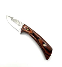 New Muela Colibri Fixed Knife  Steel Guthook Blade Redwood Handle FREE SHIP