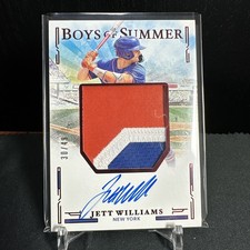 30/49 JETT WILLIAMS RED JUMBO MATERIAL AUTO 2025 Panini Boys Of Summer #JMS-JW !
