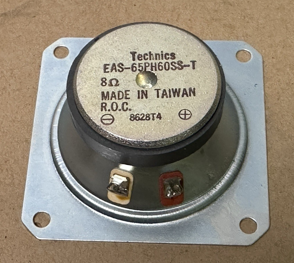 OEM Technics 3” Tweeter Driver EAS-65PH60SS-T Frame Screws Pulled