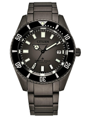 Citizen Men's Antimagnetic Automatic Black Stainless Steel Watch 41MM NB6025-59H