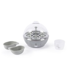 Salter Aspen Electric Egg Cooker for Boiled/Poached, 6 Egg Capacity 430W Silver