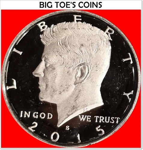 2015-S CLAD PROOF KENNEDY HALF DOLLAR, VERY BEAUTIFUL  PROOF COIN, FAST SHIPPING