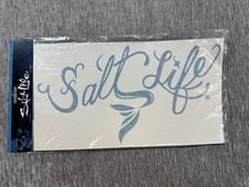 Salt Life Signature Decal Sticker Teal Mermaid Tail Genuine Car Truck Large 12