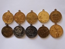 USSR Soviet Medal Lot Includes Rare Stalin Portrait Medal 10 Medals