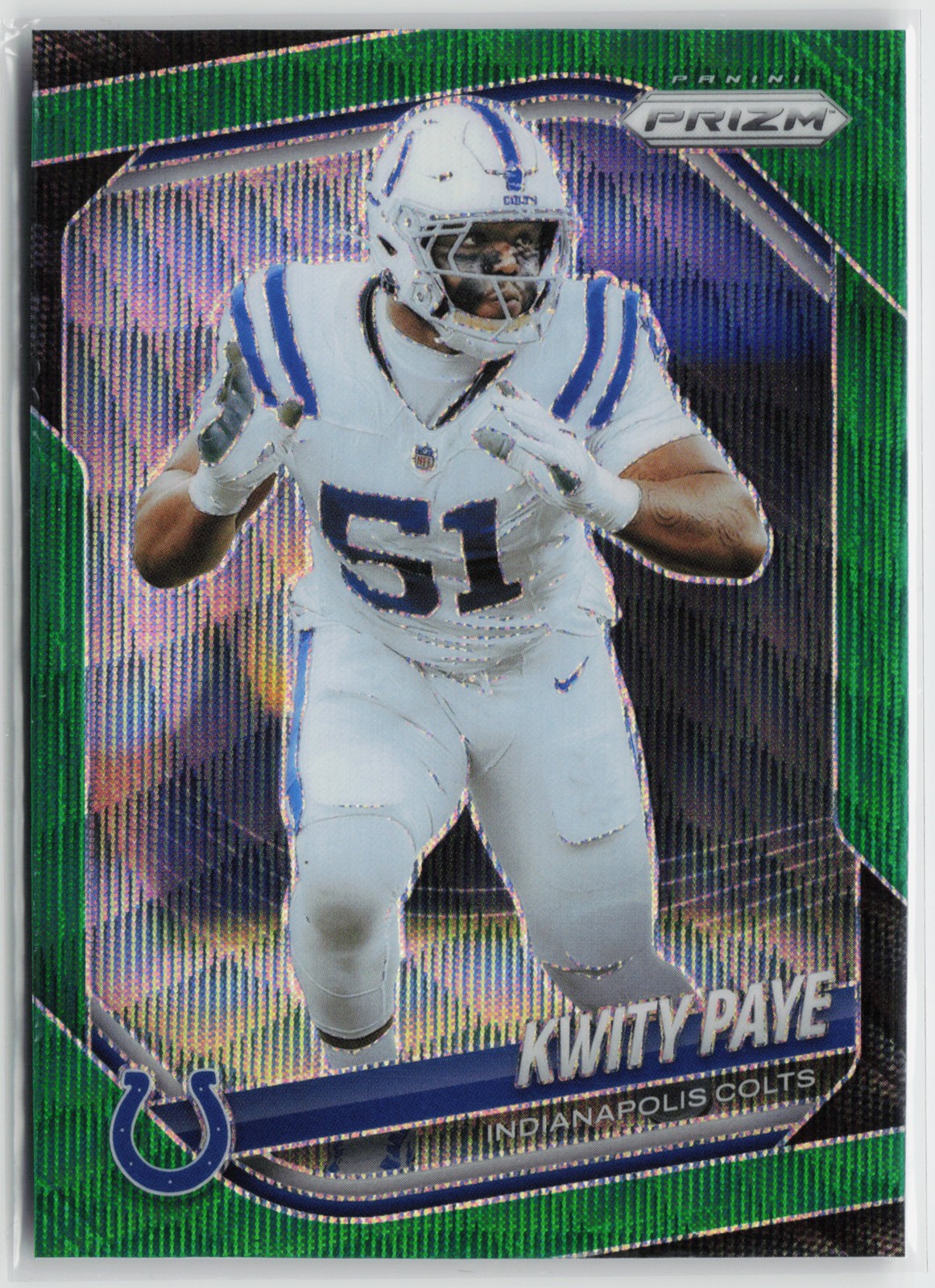 2025 Panini Prizm #286 Kwity Paye Green Wave