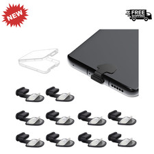 USB-C Dust Plug Cover Anti-Lost Charging Port for iPhone Galaxy iPad 10 Pack