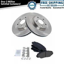 Front Semi-Metallic Brake Pad Set & Rotor Pair Set for tC Matrix Rav4 Vibe