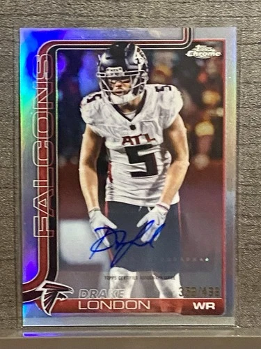 2025 Topps Chrome Drake London Chrome Autographs (RAW)