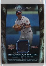 2008 Spectrum Retrospectrum Swatches Gold 13/25 Marcus Giles #RS-MG2 Patch 9u7