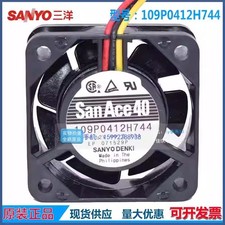 Sanyo 109P0412H744 4015 DC12V 0.13A 4CM 3-Wire Cooling Fan