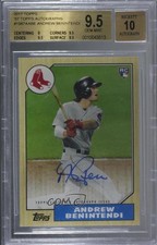 2017 Topps 1987 Baseball 30th Anniversary Andrew Benintendi BGS 9.5 Auto 1q7