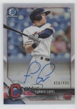 2018 Bowman Chrome Prospect Refractor 458/499 Conner Capel #BCPA-CC Auto pz0