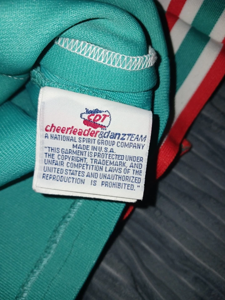 Traje de animadora de delfines juveniles talla mediana Foto 3 de 4