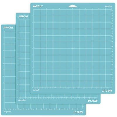 Light Grip Cutting mat for Cricut Maker/Explore Air 2/Air/One(12x12 Inch, 3 M...