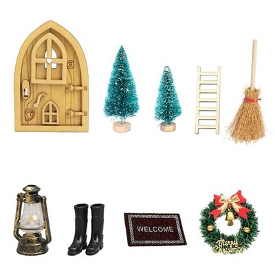 Mini Dollhouse Christmas Style Children Christmas Style Model Toy Furniture