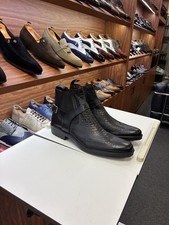 Italian Men Leather Dress  Shoes Black Color Siz 45