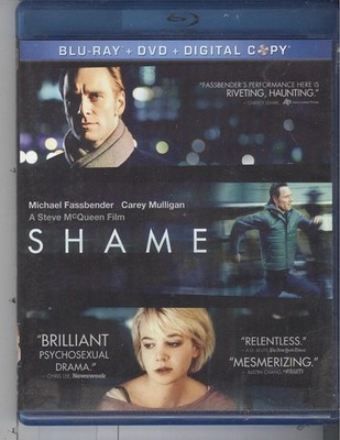 Shame (2011) 2-Disc R1 DVD/Digital Disc + Blu-ray A Michael Fassbender Thriller