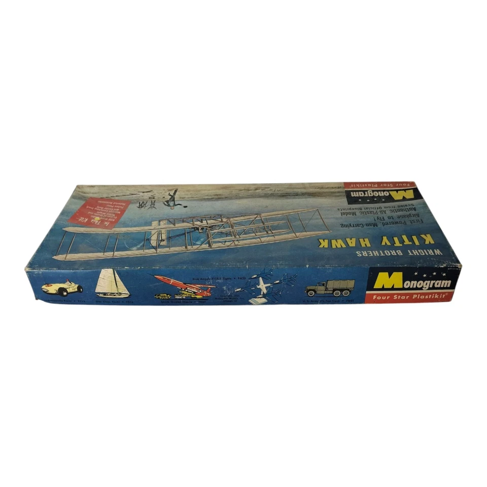 Monogram Wright Brothers Kitty Hawk, Wright Flyer No.1 1:39 - 1958 - Immagine 2 di 4