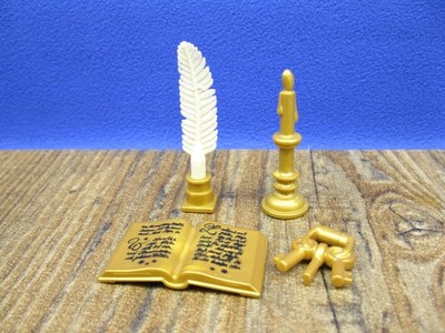 Schreibfeder, Schlüsselbund, Tintenfass, Buch & Kerze Zubehör Playmobil PF30