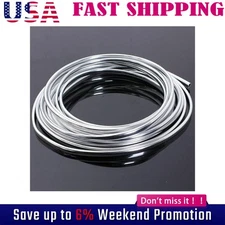 20FT Chrome Car Door Edge Molding Trim Seal Strip Scratch Protector Guard Decor@