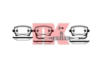 NK Bremsbelagsatz, Scheibenbremse Hinten U.A. FüR Audi, VW