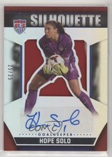 2015 Selección Nacional de Fútbol de Estados Unidos Silhouette Signatures 25/25 Hope Solo #7 Automático 2rz