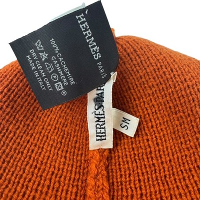 帽子 HERMES Cashmere Knit Beanie Margiela Era Hermès Margiela Era Orange Cashmere Beanie | eBay