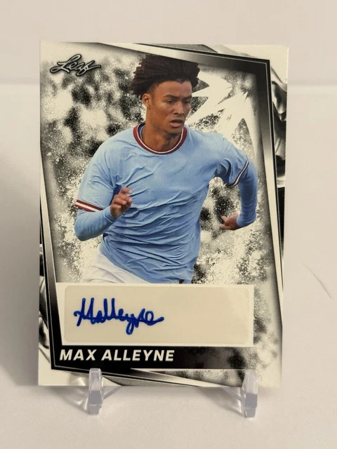 MAX ALLEYNE 2024 LEAF RC ROOKIE AUTOGRAPH MAN CITY #BA-MA1