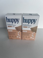 Chew Tabs Toothpaste Tablets Huppy Cinnamon Refill 62 Count x 2 01/2027