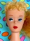 VINTAGE Blonde Ponytail Barbie Doll #4 All original flocking, solid body SS