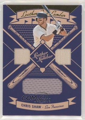 2019 Leather & Lumber and Triple Relics Gold /299 Chris Shaw Rookie RC 1u7