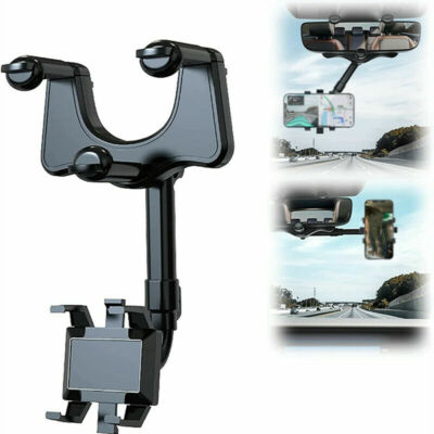 Multifunctional 360 Rotatable Car Rearview Mirror Phone Holder,Rotatogrip Holder