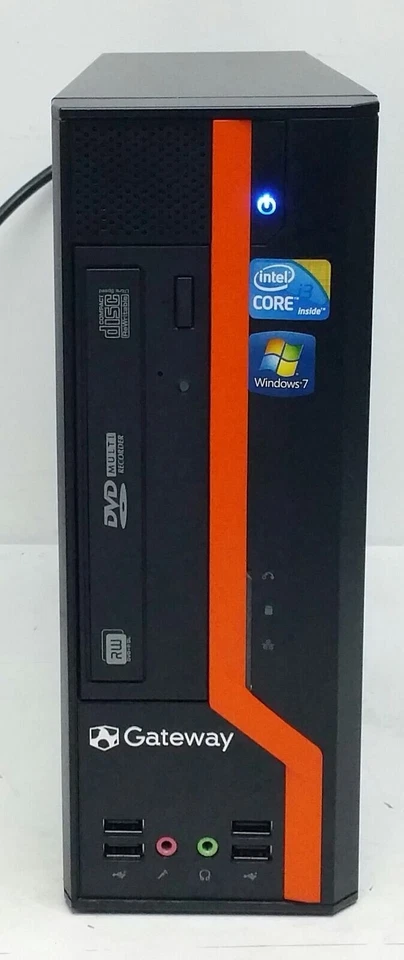 Gateway DS50 PC Computer i3 530 4gb ram 256gb SSD seriale esata DVI VGA DVD W10 - Imagen 2 de 4