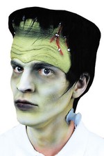 Frankenstein Monster Headpiece Latex Hair Neck Bolts Halloween