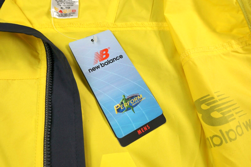 Vintage Chicago Marathon Jacket XL Yellow 25th 2002 y2k New Balance LaSalle Bank - Picture 8 of 15