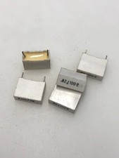 5 pcs Metallized Polyester Film Capacitor 0.82uF, 5 100V, .82uF, 820nF USA