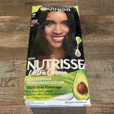 Garnier Nutrisse Nourishing Permanent Haircolor Creme #10 Licorice Black