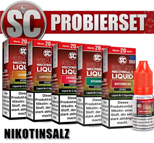 5x 10ml SC RED LINE OVERDOSED Liquid Nikotinsalz Probierbox Nic Salt E-Liquid - Bild 6 von 34