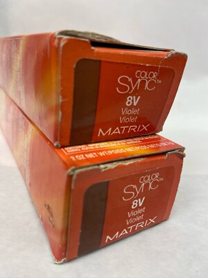 2 matrix color sync 8v violet 2oz ea distressed box